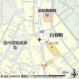 静岡県浜松市中央区白羽町70周辺の地図