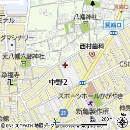 株式会社廣澤精機製作所　大阪工場周辺の地図
