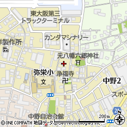 大阪府東大阪市本庄1丁目5周辺の地図