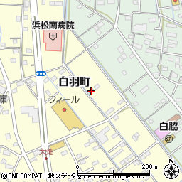 静岡県浜松市中央区白羽町41周辺の地図