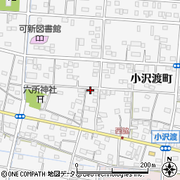 静岡県浜松市中央区小沢渡町988周辺の地図