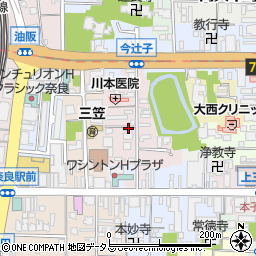 奈良県奈良市今辻子町周辺の地図