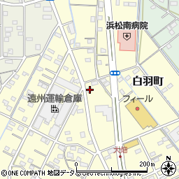 静岡県浜松市中央区白羽町449周辺の地図