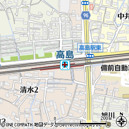 高島駅 岡山県岡山市中区 駅 路線図から地図を検索 マピオン