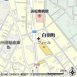 静岡県浜松市中央区白羽町64周辺の地図