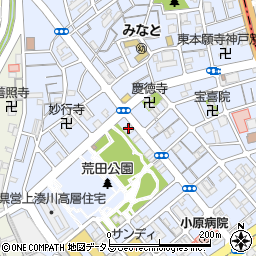 姫路信用金庫湊川支店周辺の地図