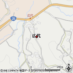 奈良県山辺郡山添村広代周辺の地図