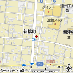 静岡県浜松市中央区新橋町637周辺の地図