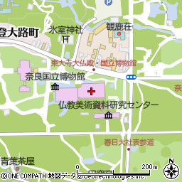 奈良国立博物館　東新館周辺の地図