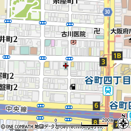 アパホテル大阪谷町周辺の地図