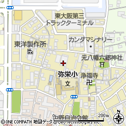 大阪府東大阪市本庄1丁目10周辺の地図