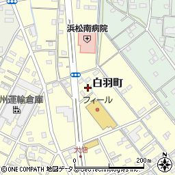 静岡県浜松市中央区白羽町65周辺の地図