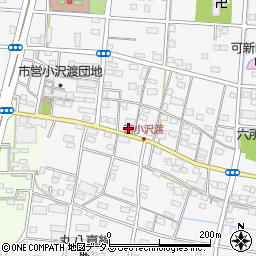 静岡県浜松市中央区小沢渡町1056周辺の地図