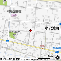静岡県浜松市中央区小沢渡町1122周辺の地図