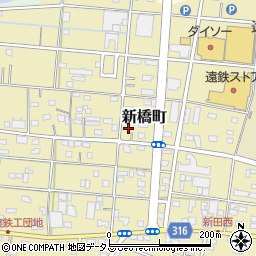 静岡県浜松市中央区新橋町643周辺の地図