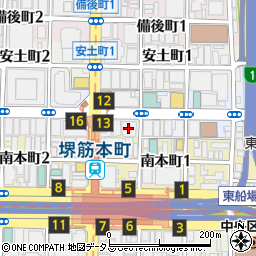 ＷＡＫＩＴＡ堺筋本町ビル周辺の地図