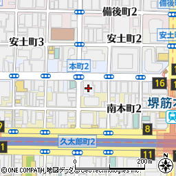 日本ハウズイング株式会社大阪支店ビル不動産部周辺の地図