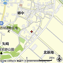 愛知県田原市吉胡町郷中205周辺の地図