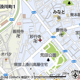 兵庫県神戸市兵庫区荒田町4丁目2周辺の地図