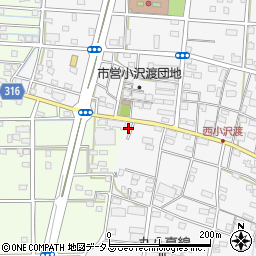 静岡県浜松市中央区小沢渡町1409周辺の地図