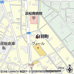 静岡県浜松市中央区白羽町66周辺の地図