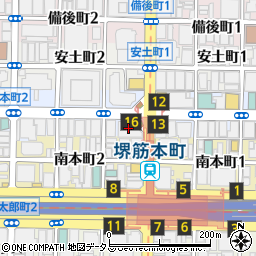 大阪商工信用金庫本店営業部周辺の地図