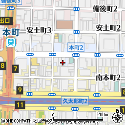 川西倉庫株式会社　阪神支店・大阪総務・営業一課周辺の地図