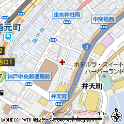 神戸永神館周辺の地図
