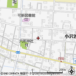 静岡県浜松市中央区小沢渡町1113周辺の地図