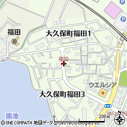 福田周辺の地図