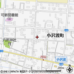 静岡県浜松市中央区小沢渡町320周辺の地図