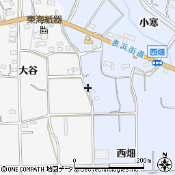 愛知県豊橋市細谷町西畑周辺の地図