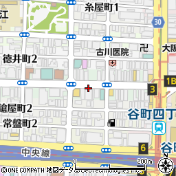 大阪府大阪市中央区内本町1丁目周辺の地図