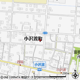 静岡県浜松市中央区小沢渡町343周辺の地図