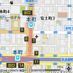 みずほ不動産販売株式会社　大阪支店周辺の地図