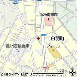 静岡県浜松市中央区白羽町74周辺の地図