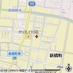 静岡県浜松市中央区新橋町118周辺の地図