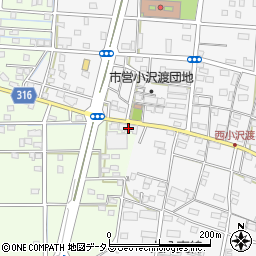 静岡県浜松市中央区小沢渡町1408周辺の地図