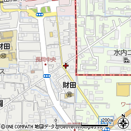 岡山長岡郵便局周辺の地図