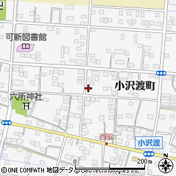 静岡県浜松市中央区小沢渡町317周辺の地図