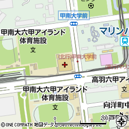甲南大三木記念体育館周辺の地図
