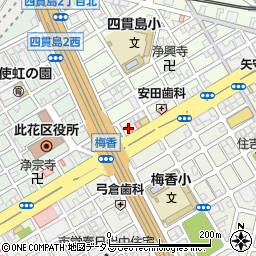 すき家此花四貫島店周辺の地図