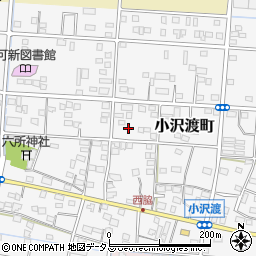 静岡県浜松市中央区小沢渡町321周辺の地図