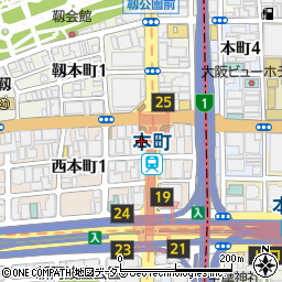 クローバー薬局　本町店周辺の地図