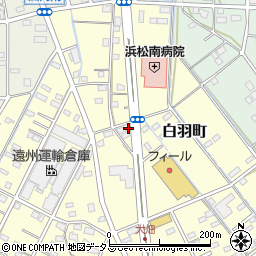 静岡県浜松市中央区白羽町73周辺の地図