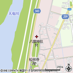 静岡県磐田市川袋87周辺の地図