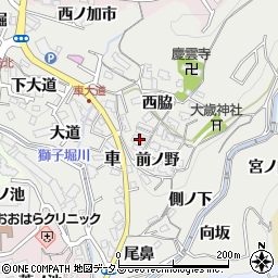 兵庫県神戸市須磨区車西脇508周辺の地図
