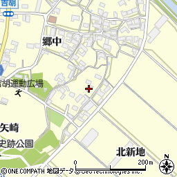 愛知県田原市吉胡町郷中42周辺の地図