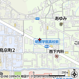 松屋 岡山商科大前店周辺の地図