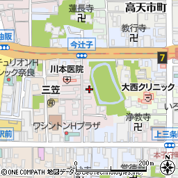 奈良県奈良市今辻子町17周辺の地図